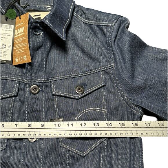 G-Star Raw Men's Raw Denim Blue Arc 3D Slim Fit Melfort Denim Jacket XS - Picture 4 of 6